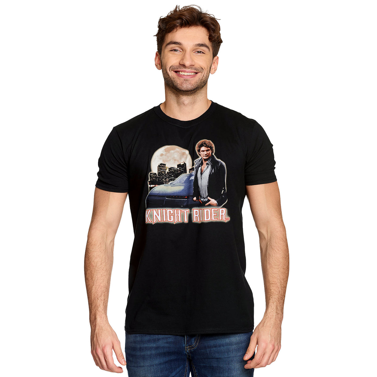 Produktbild Knight Rider - Michael & Car T-Shirt schwarz
