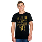Produktbild Harry Potter - Knowledge 9 3/4 Out of 10 T-Shirt schwarz
