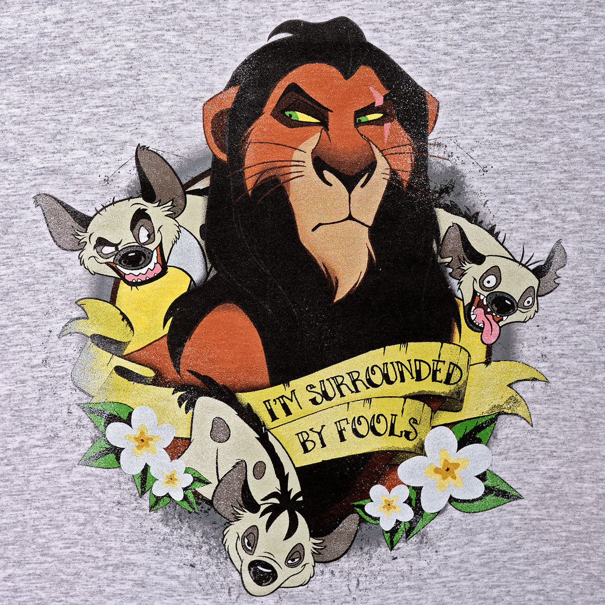Produktbild König der Löwen - Scar Surrounded by Fools T-Shirt Damen grau