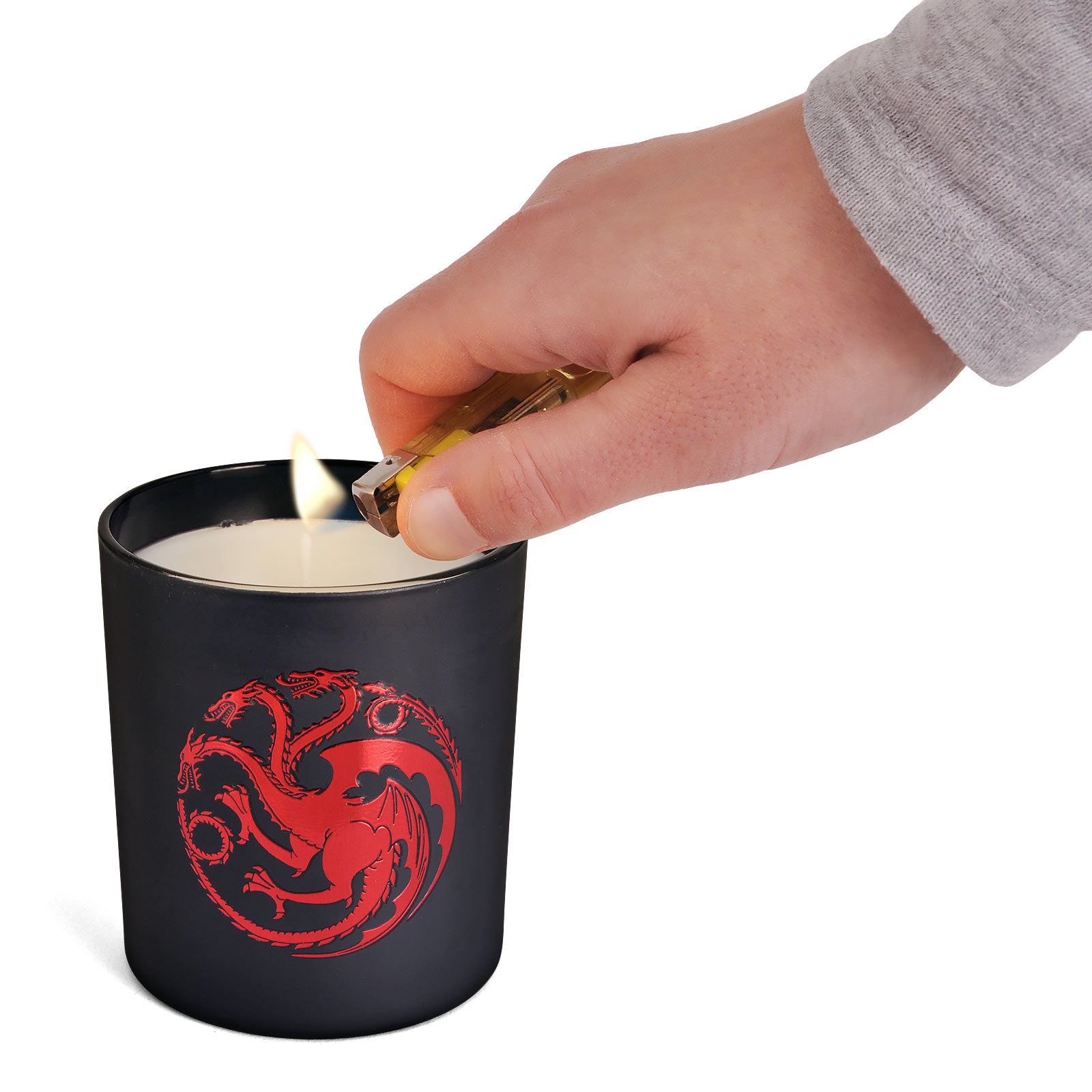 Produktbild Game of Thrones - Targaryen Wappen Kerze im Glas