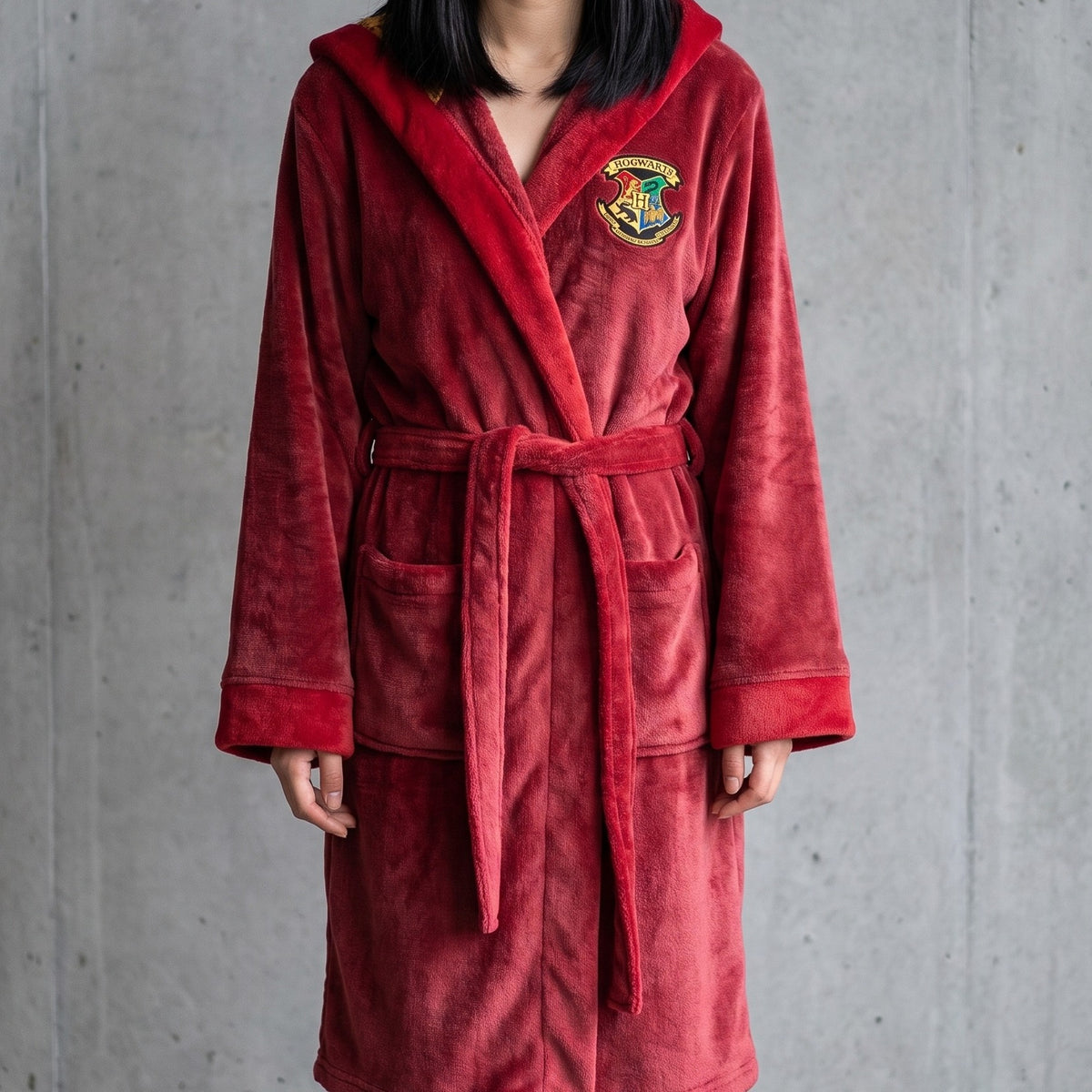 Produktbild Harry Potter - Gryffindor Wappen Bademantel rot