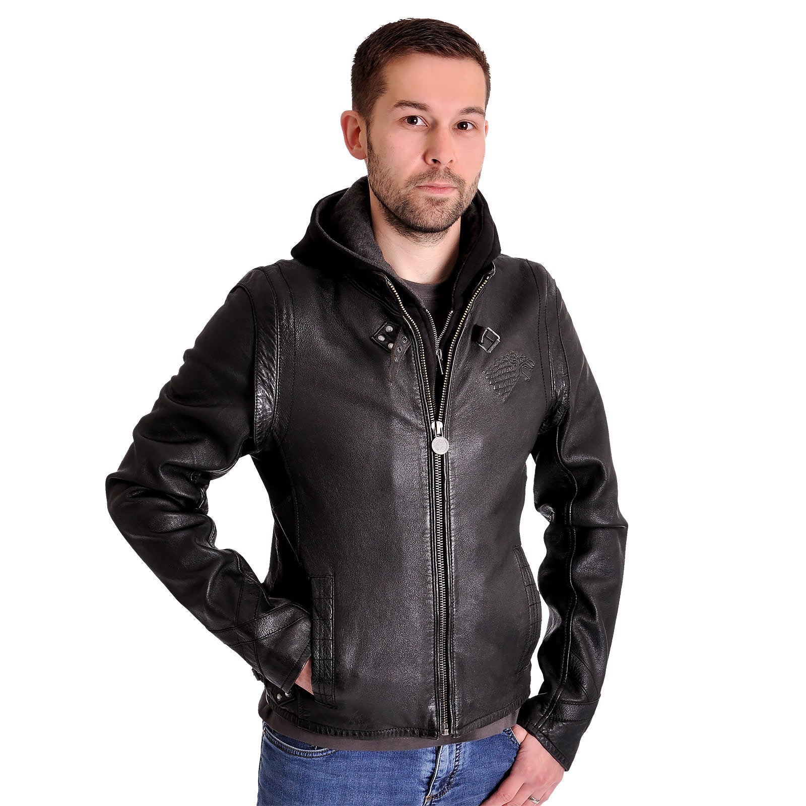 Produktbild Game of Thrones - Stark Wappen Lederjacke