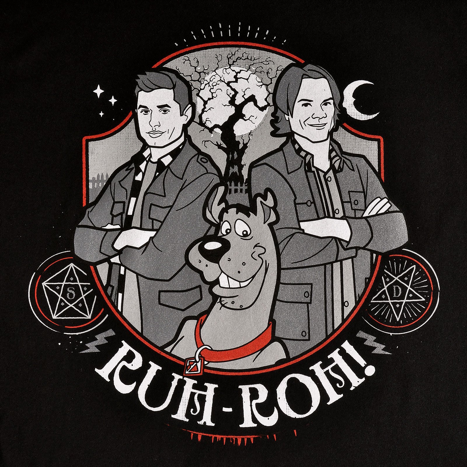 Produktbild Supernatural - Scoobynatural Ruh-roh! T-Shirt schwarz