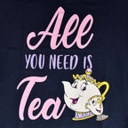 Product image Beauty and the Beast - All You Need Is Tea Women's T-Shirt Blue