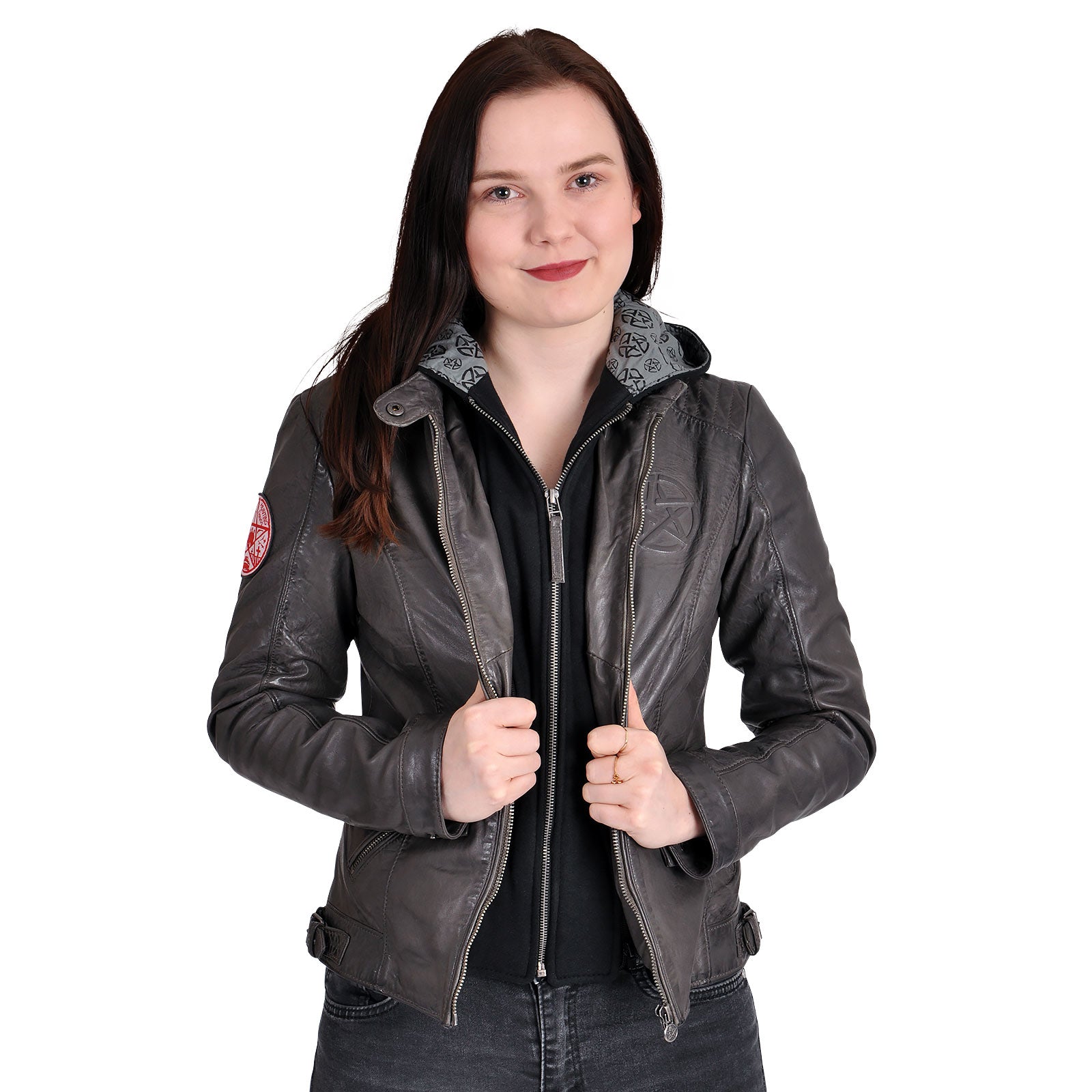 Produktbild Supernatural - Anti Possession Symbol Lederjacke Damen