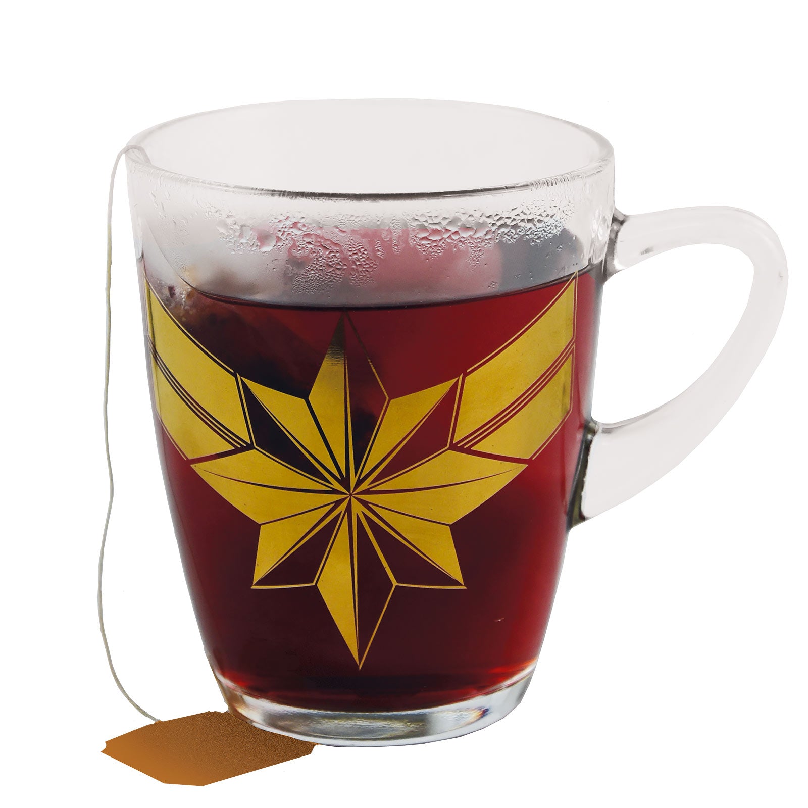Produktbild Captain Marvel - Logo Glastasse
