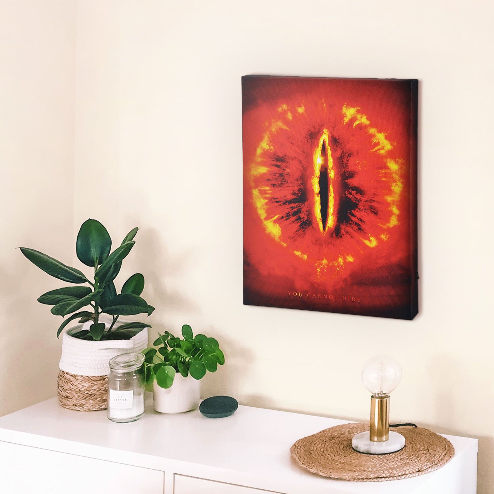 Produktbild Der Herr der Ringe - Saurons Auge Wandbild mit Licht