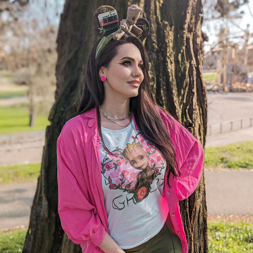 Produktbild Guardians of the Galaxy - Baby Groot Heart T-Shirt Damen weiß