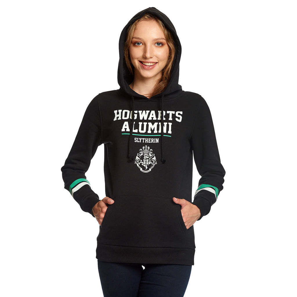 Produktbild Harry Potter - Slytherin Hogwarts Alumni Hoodie Damen schwarz