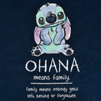 Produktbild Lilo & Stitch - Ohana Means Family Hoodie Damen blau