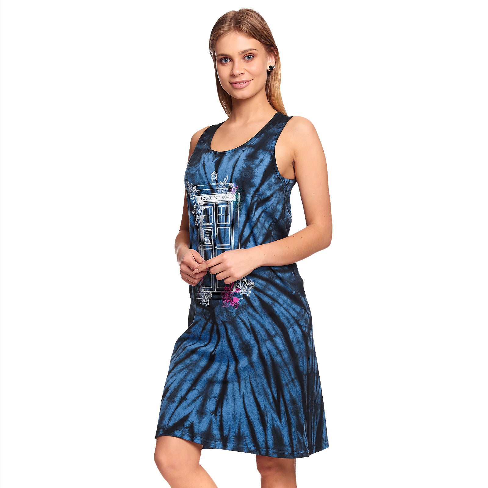 Product image Doctor Who - Floral Tardis Batik Mini Dress