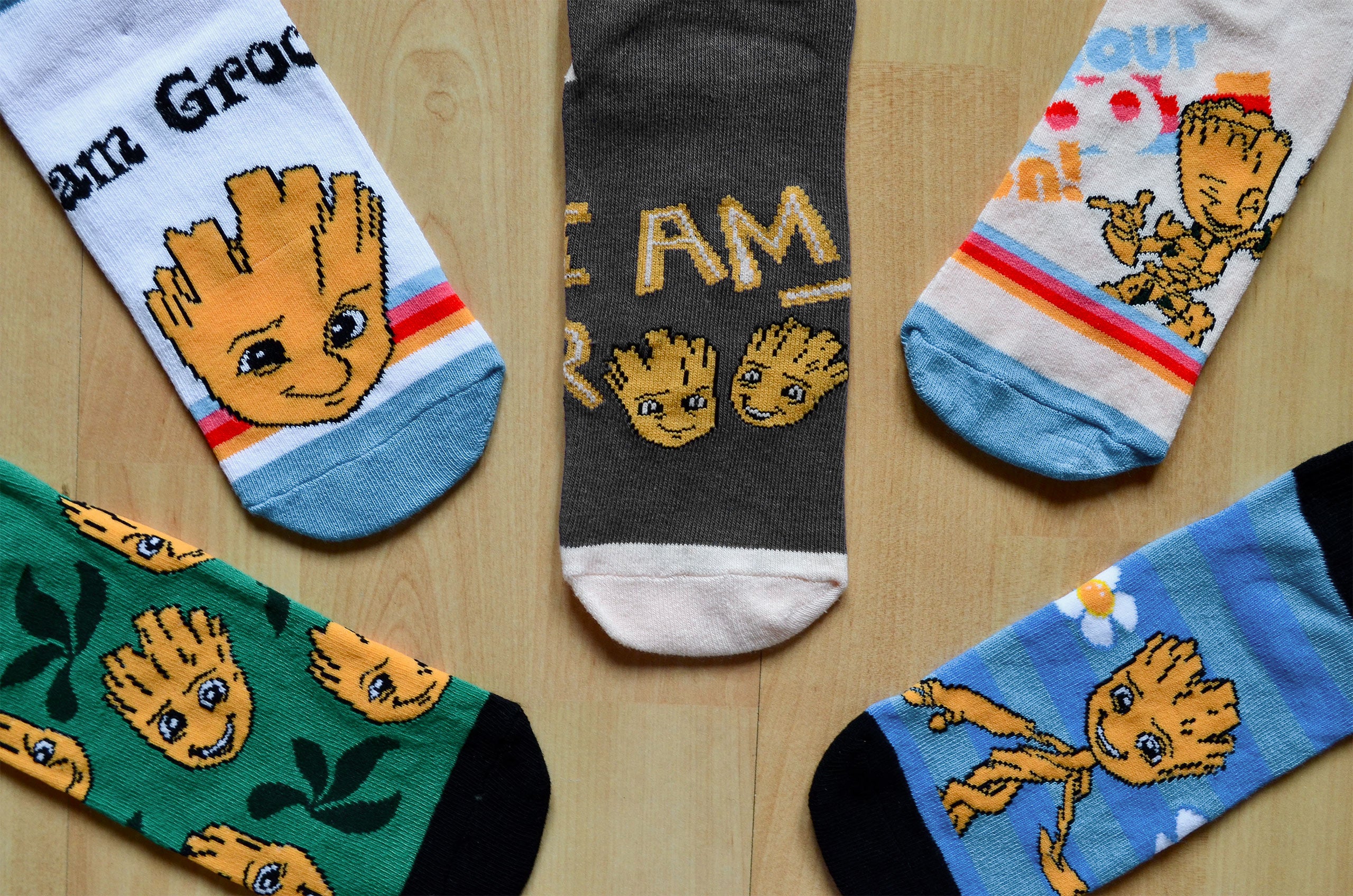 Produktbild Guardians of the Galaxy - Baby Groot Socken 5er Set