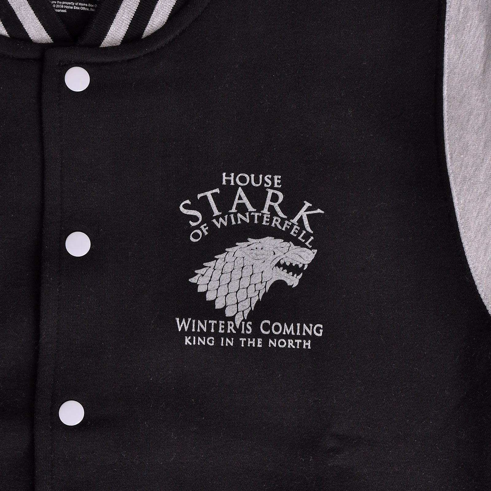 Produktbild Game of Thrones - House Stark College Jacke schwarz-grau
