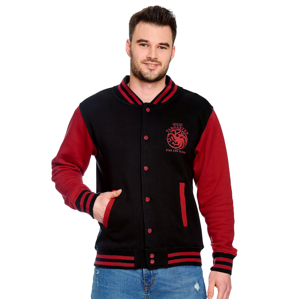 Produktbild Game of Thrones - House Targaryen College Jacke schwarz-rot