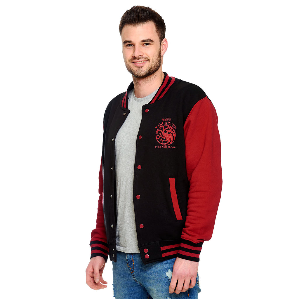 Produktbild Game of Thrones - House Targaryen College Jacke schwarz-rot