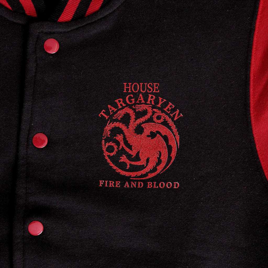 Produktbild Game of Thrones - House Targaryen College Jacke schwarz-rot