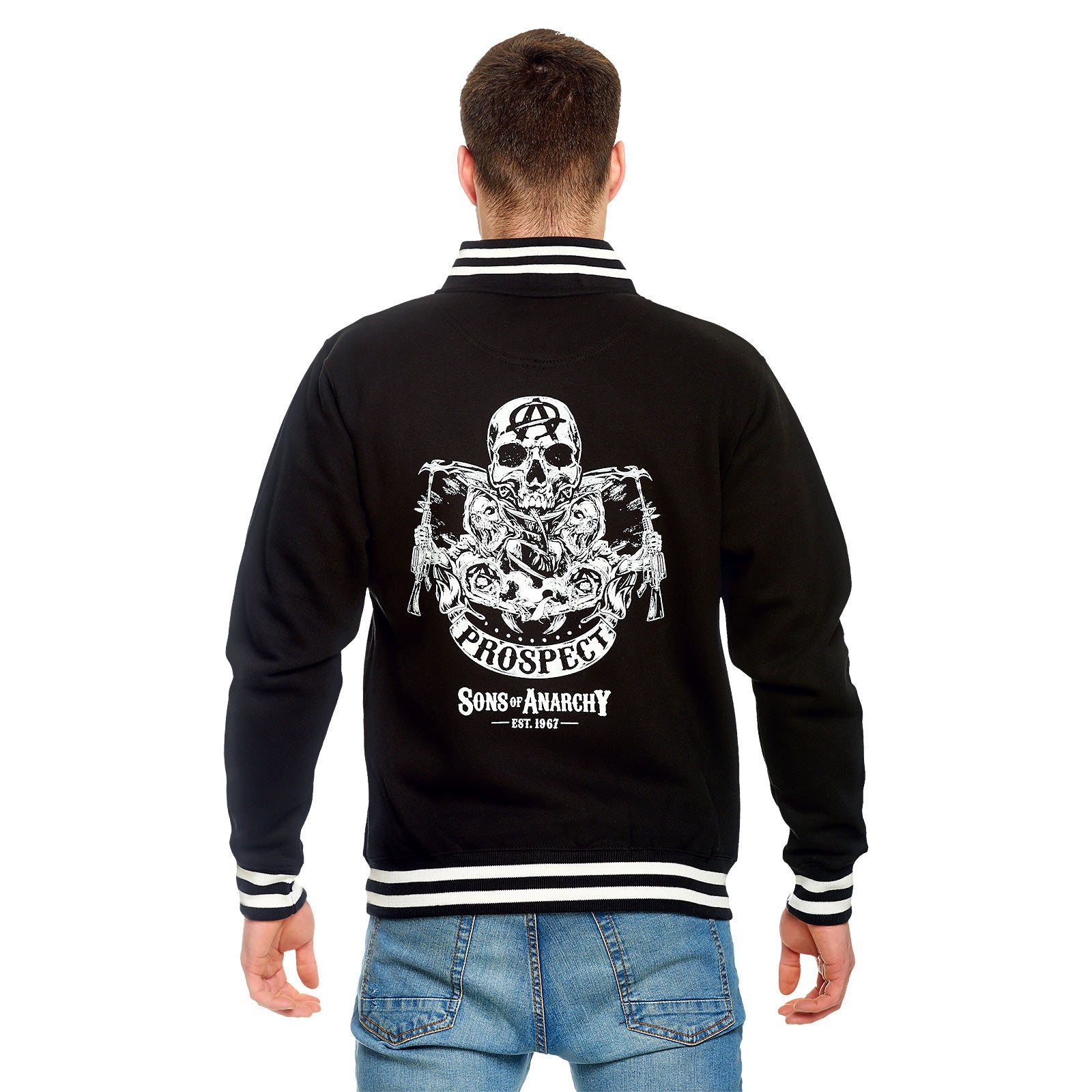 Produktbild Sons of Anarchy - Reaper & Prospect College Jacke schwarz-weiß
