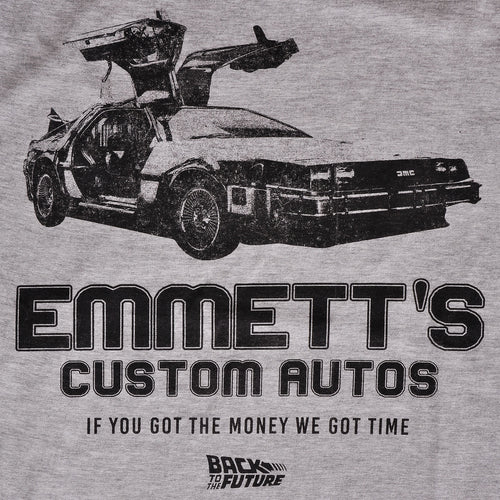 Produktbild Zurück in die Zukunft - Emmett's Custom Autos T-Shirt grau