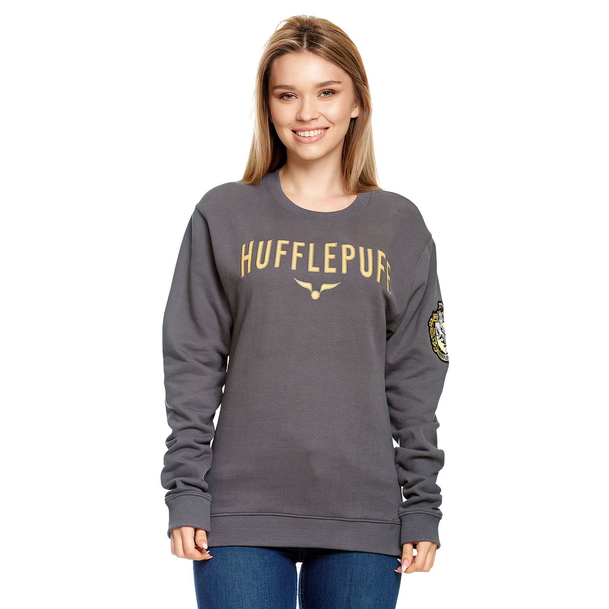 Produktbild Harry Potter - Team Hufflepuff Sweater grau