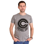 Produktbild Dragon Ball Z - Capsule Corporation Logo T-Shirt grau