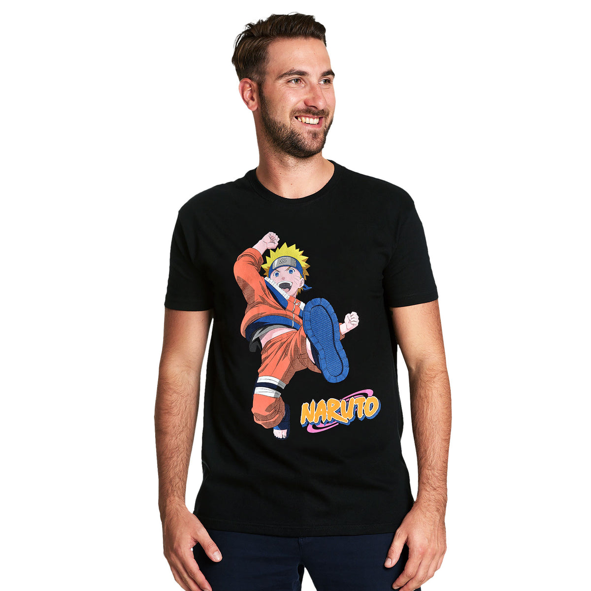 Produktbild Naruto Uzumaki Kick T-Shirt schwarz