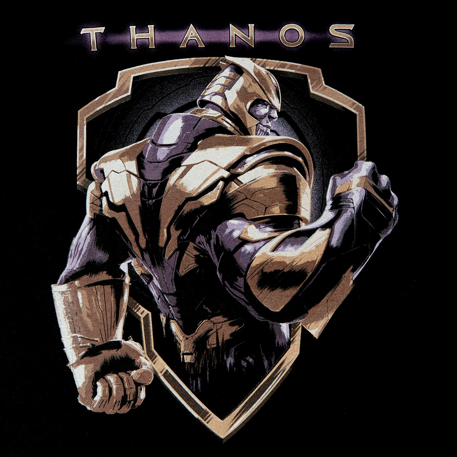 Produktbild Avengers - Thanos Crest T-Shirt schwarz