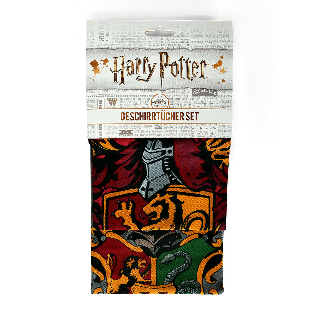 Produktbild Harry Potter - Gryffindor & Hogwarts Geschirrtücher Set