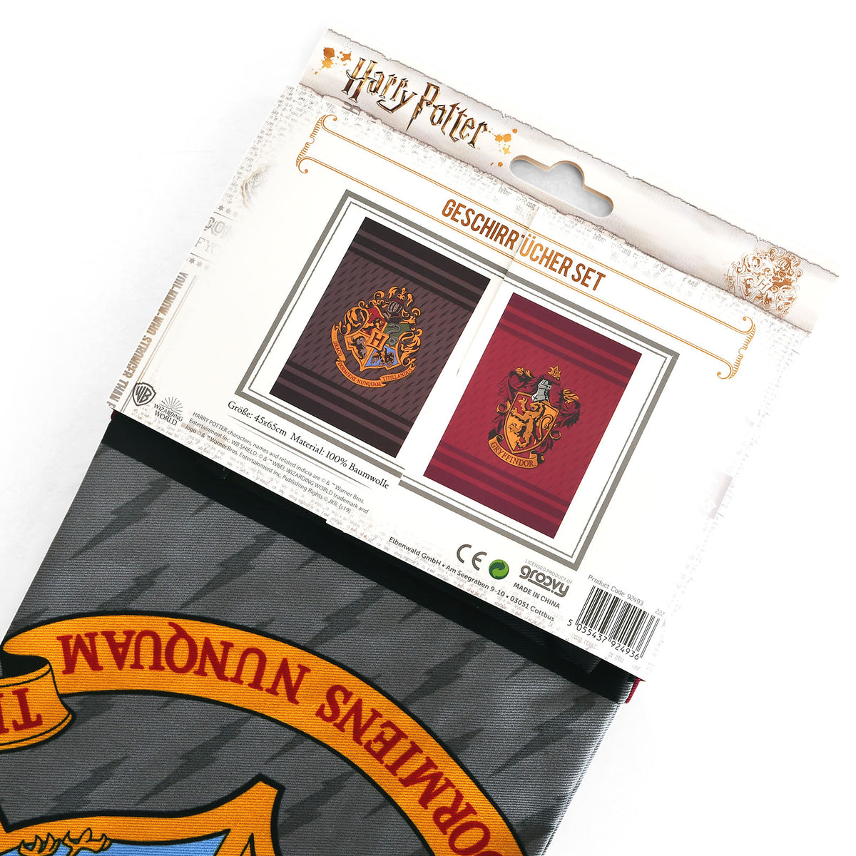 Produktbild Harry Potter - Gryffindor & Hogwarts Geschirrtücher Set