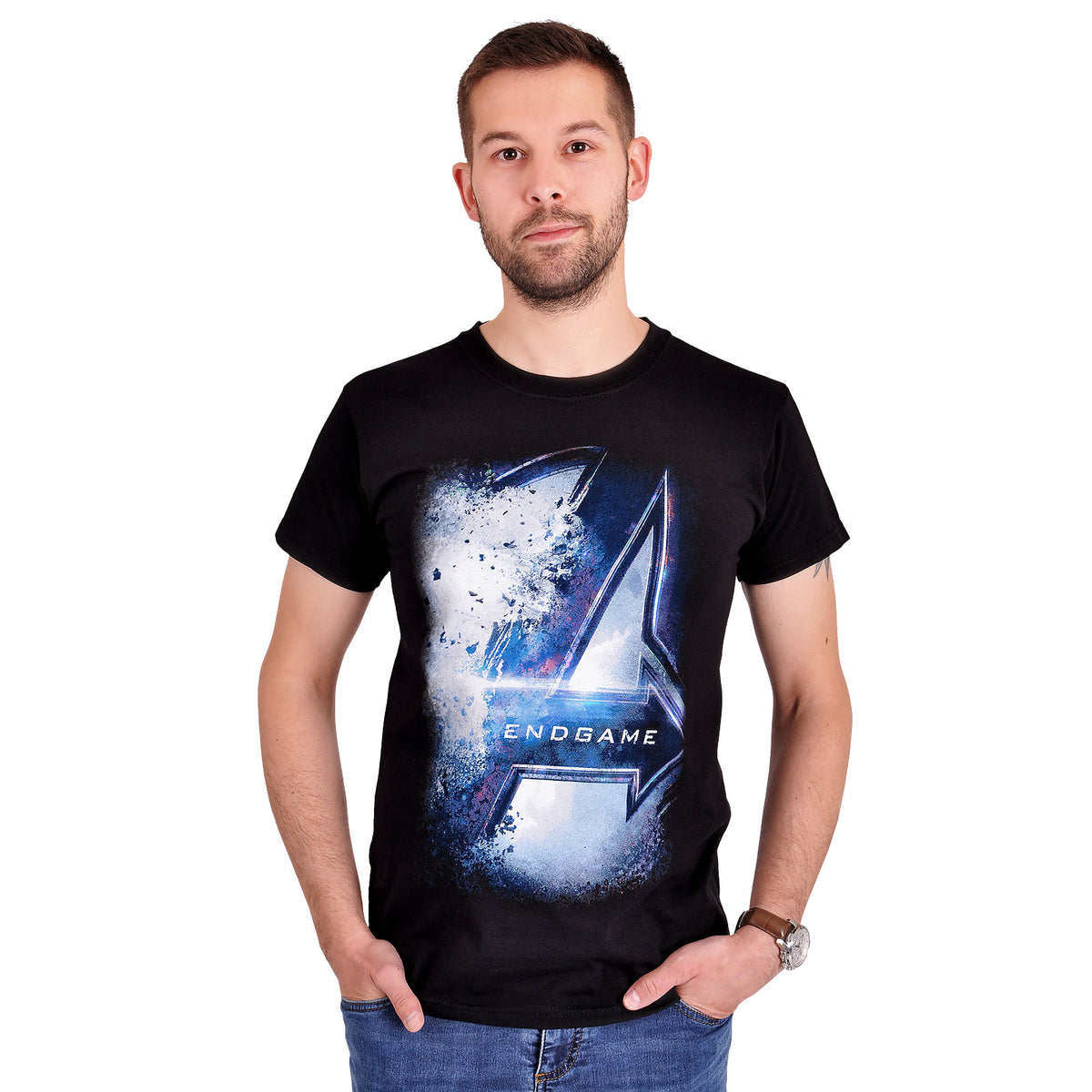 Produktbild Avengers - Endgame Bursted Logo T-Shirt schwarz