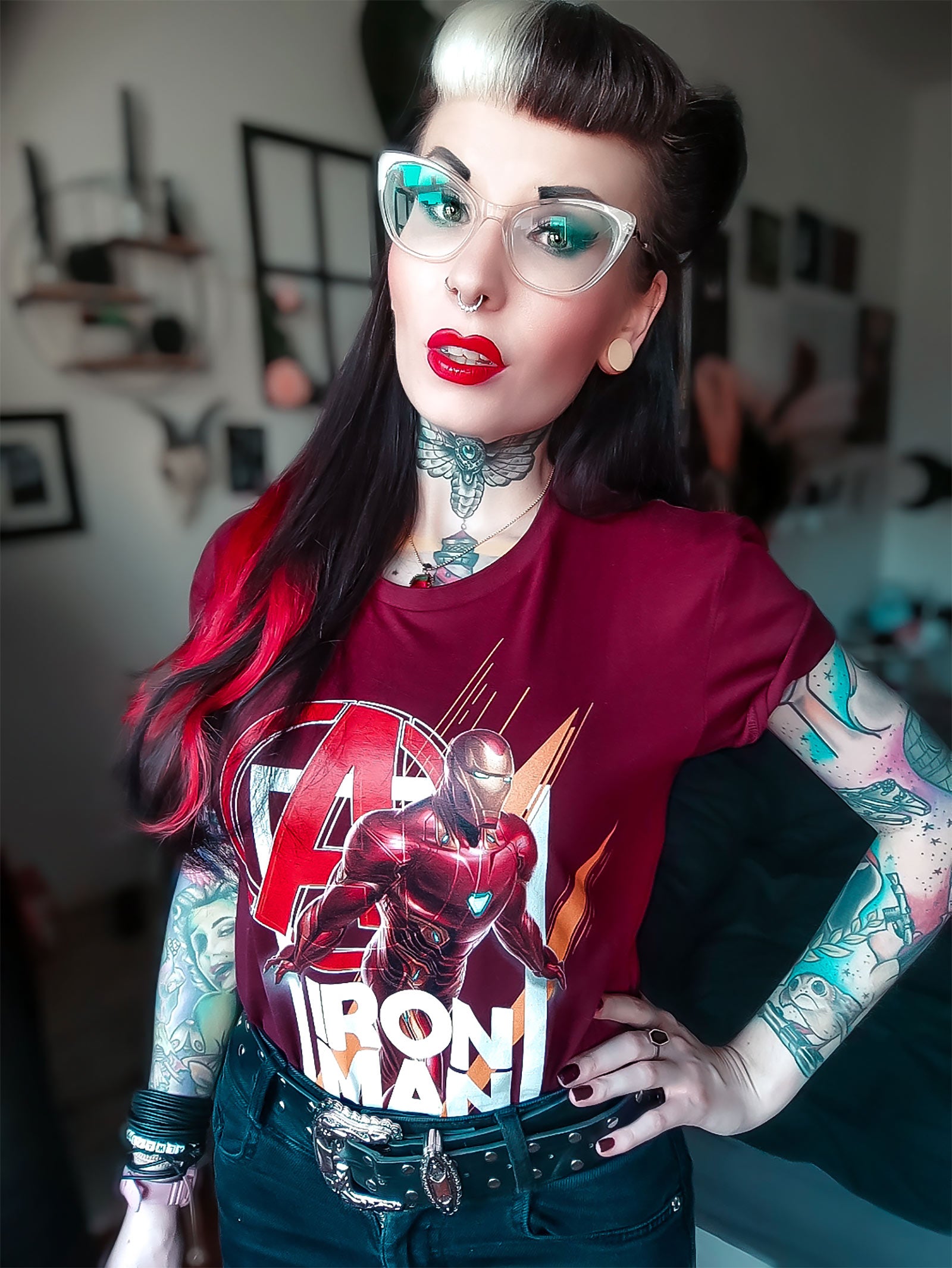 Produktbild Avengers - Iron Man Fly T-Shirt rot