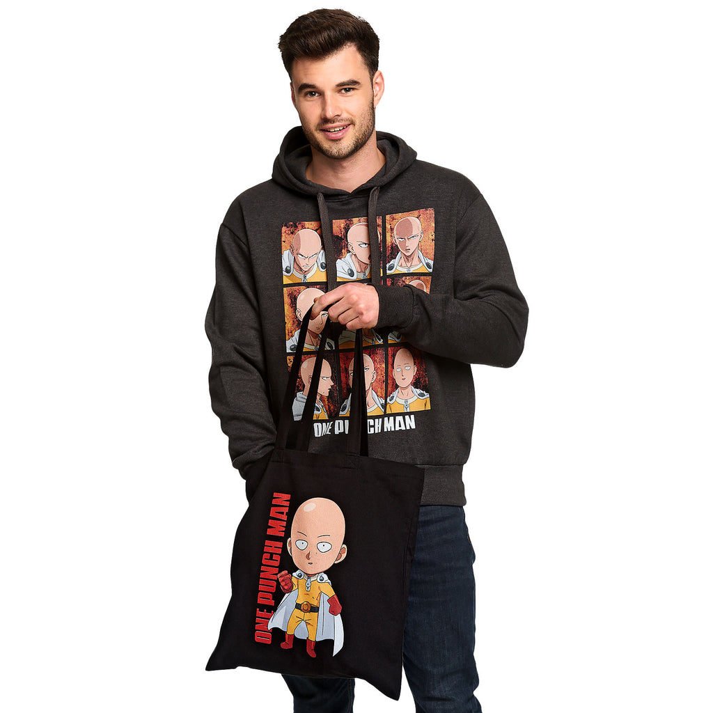 Produktbild One Punch Man - Emotions of Saitama Hoodie grau