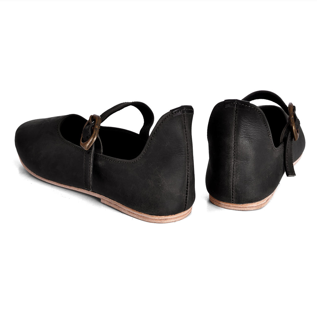 Produktbild Mittelalter Schuhe Cecilie Damen schwarz