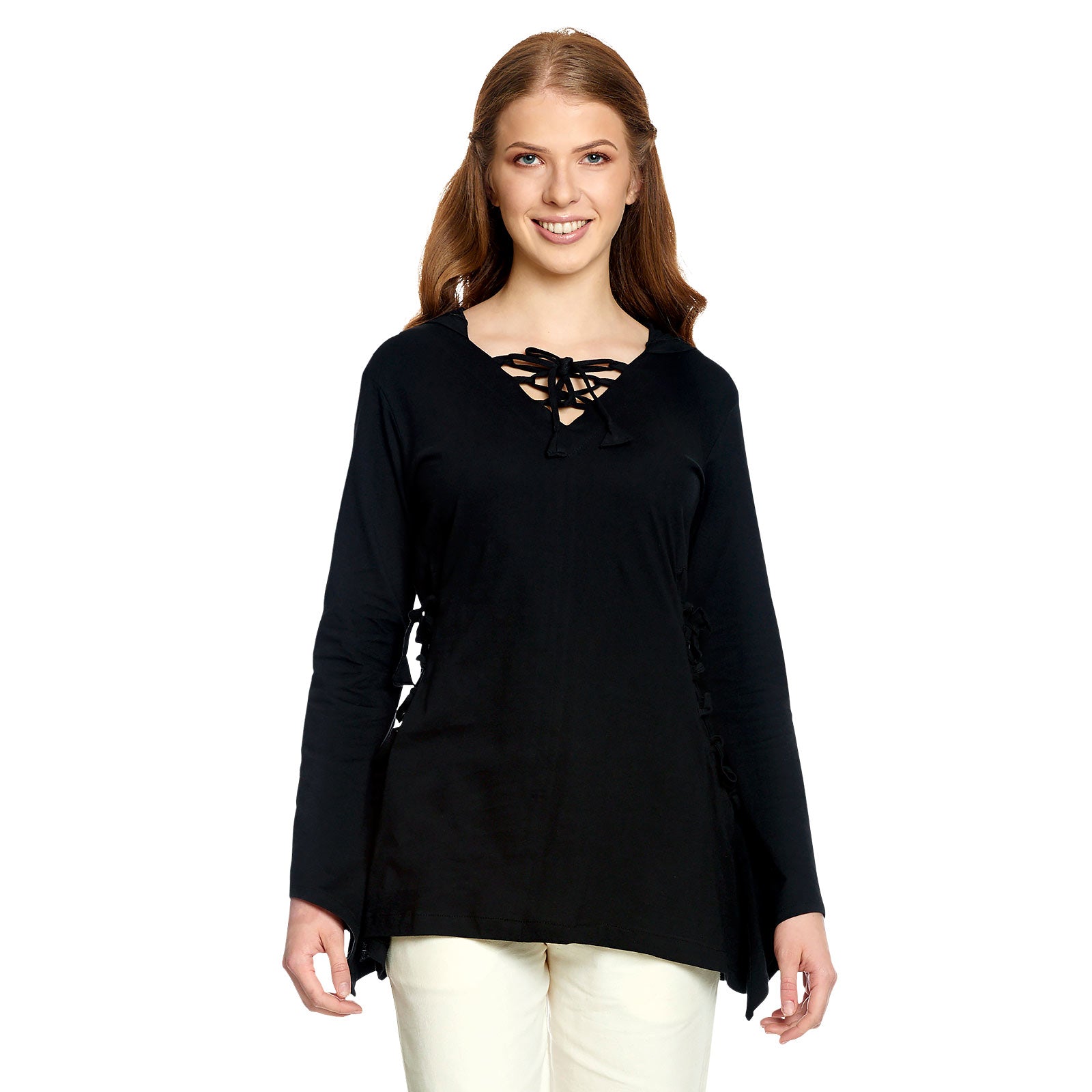 Product image Medieval Blouse Lea with Hood Black