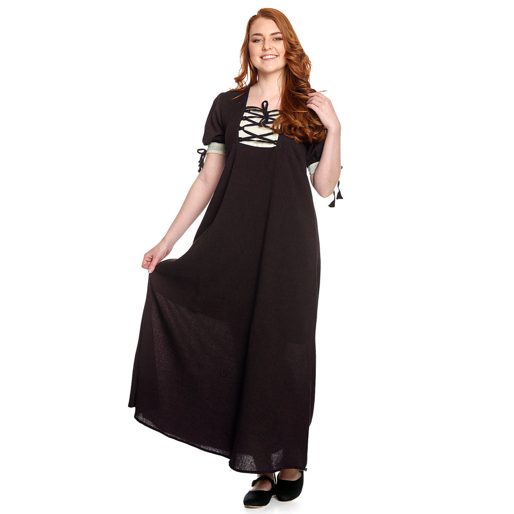 Produktbild Mittelalter Sommer Kleid Lysa braun-beige
