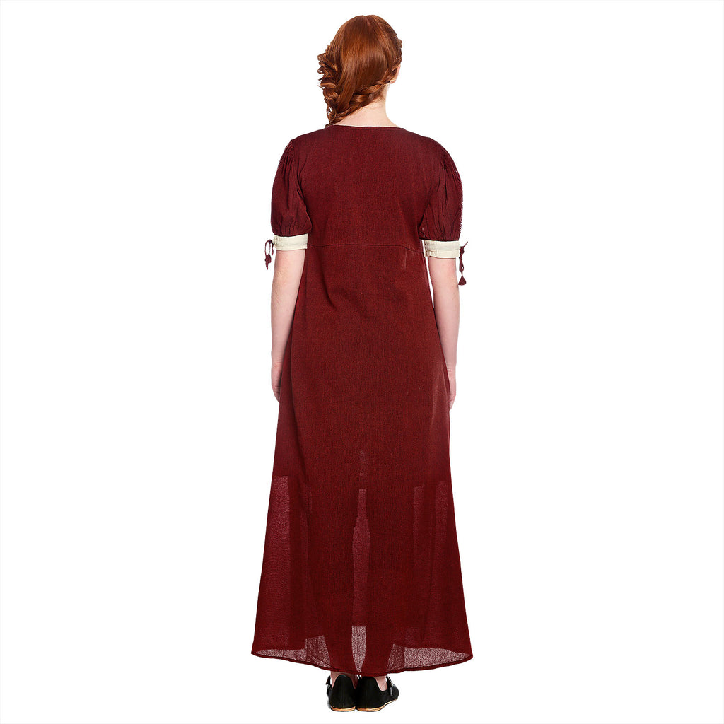 Produktbild Mittelalter Sommer Kleid Lysa rot-beige