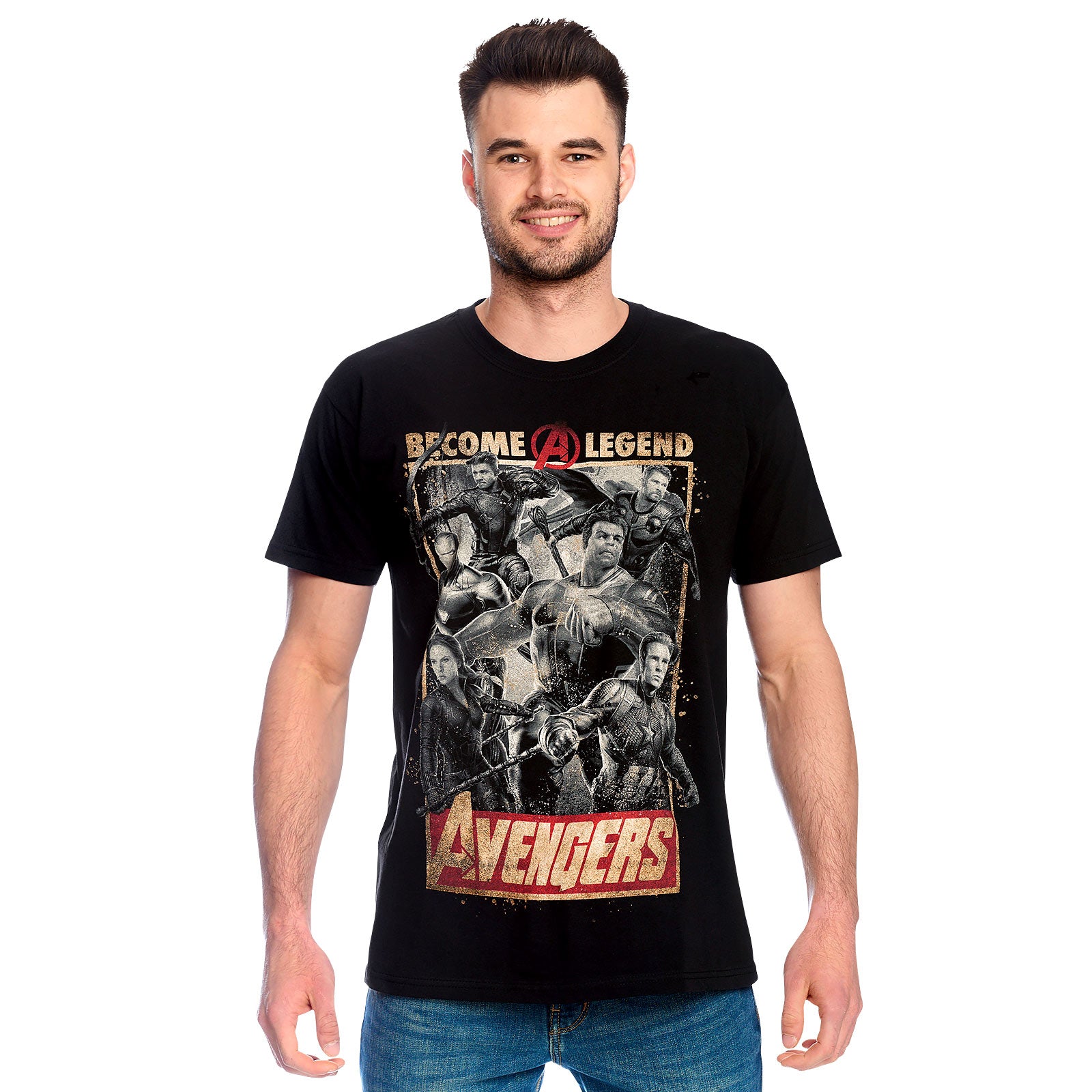 Produktbild Avengers - Become A Legend Poster T-Shirt schwarz