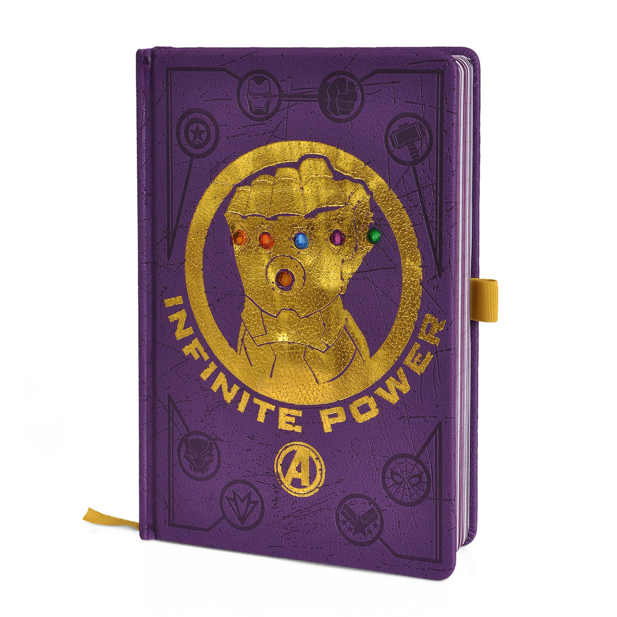 Produktbild Avengers - Infinity Gauntlet Premium Notizbuch A5 mit Leuchteffekt