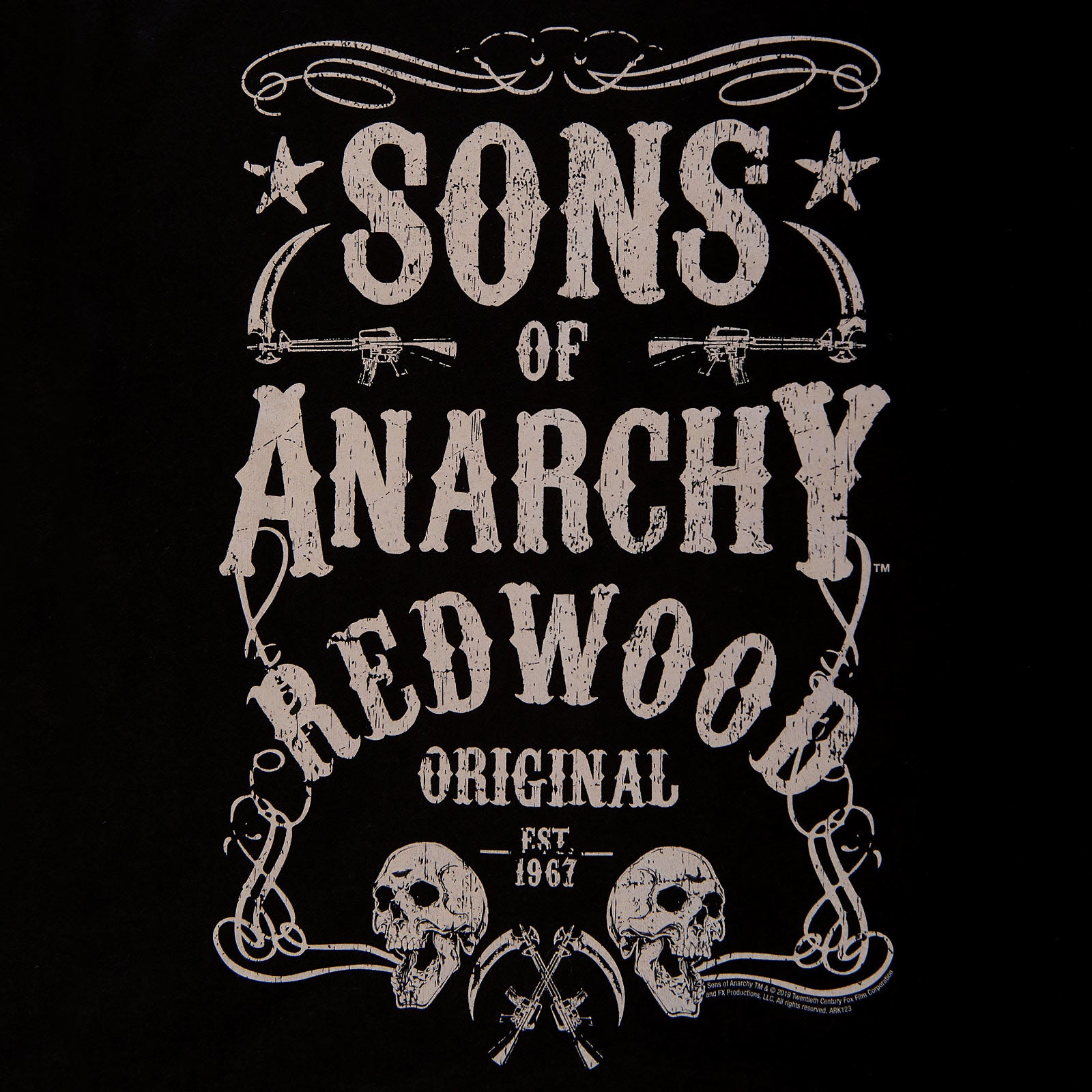 Produktbild Sons of Anarchy - Redwood Original Est. 1967 T-Shirt schwarz