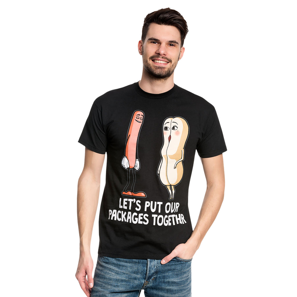 Produktbild Sausage Party - Our Packages Together T-Shirt schwarz