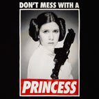 Produktbild Star Wars - Leia Don't Mess With a Princess T-Shirt schwarz