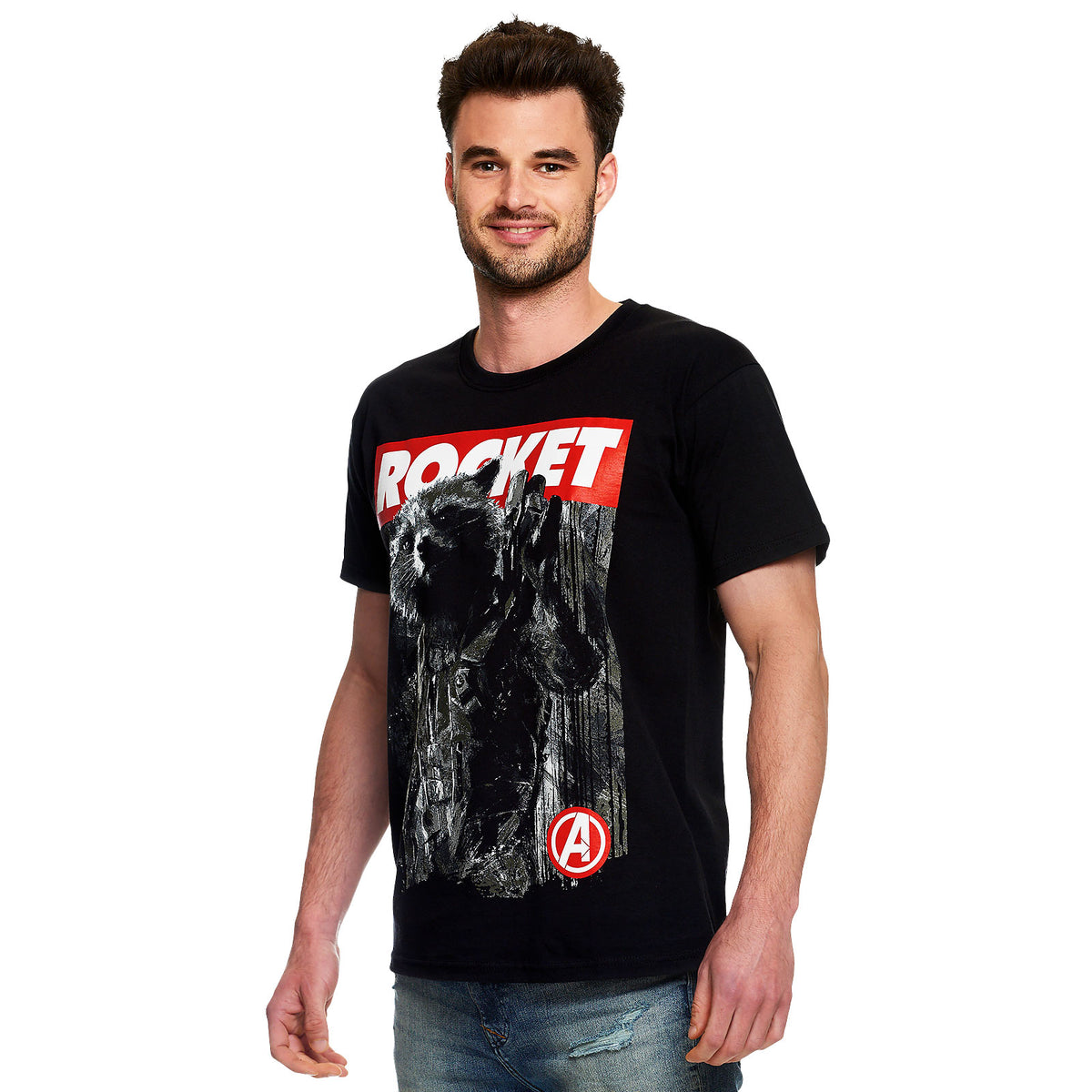 Produktbild Avengers - Rocket Raccoon T-Shirt schwarz