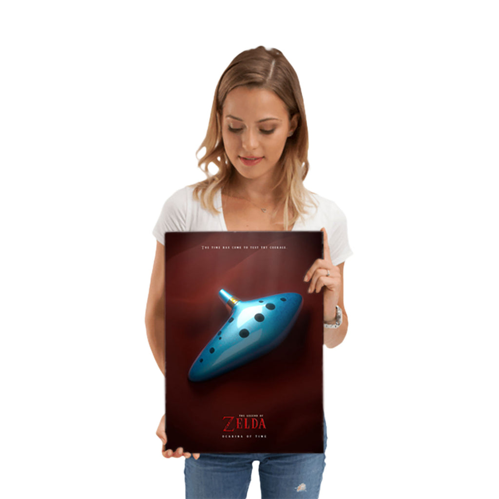 Produktbild Okarina der Zeit Metall Poster für Zelda Fans