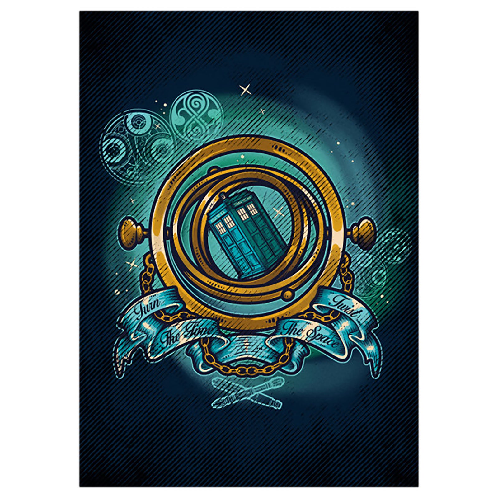Produktbild Turn Time Twist Space Metall Poster für Doctor Who Fans