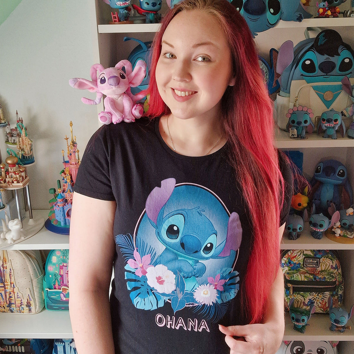 Produktbild Lilo & Stitch - Ohana T-Shirt Damen schwarz