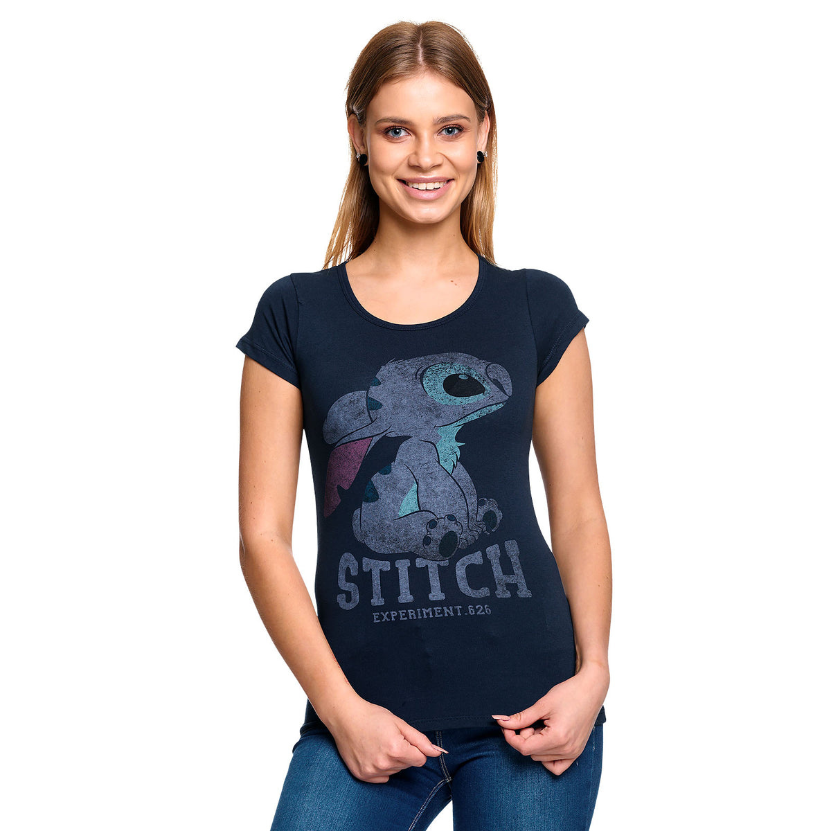 Produktbild Lilo & Stitch - Stitch T-Shirt Damen blau