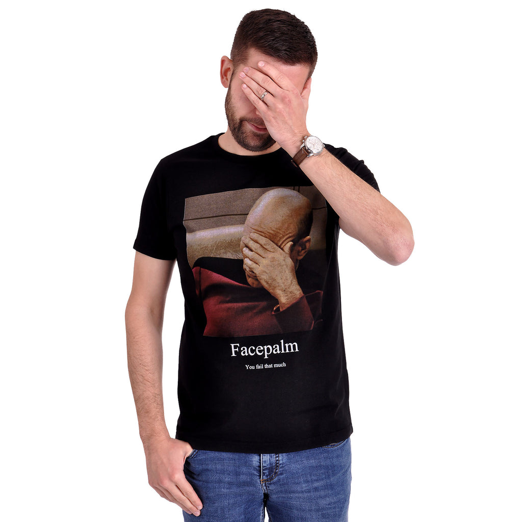 Produktbild Star Trek - Picard Facepalm T-Shirt schwarz