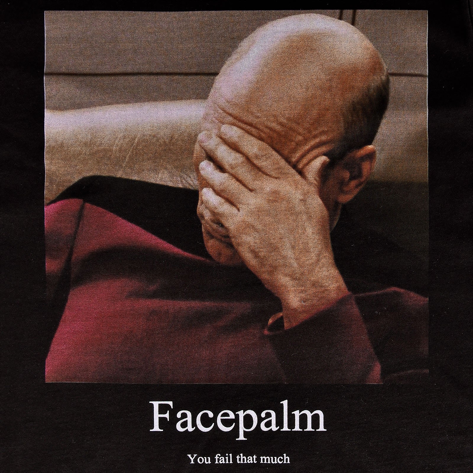 Produktbild Star Trek - Picard Facepalm T-Shirt schwarz
