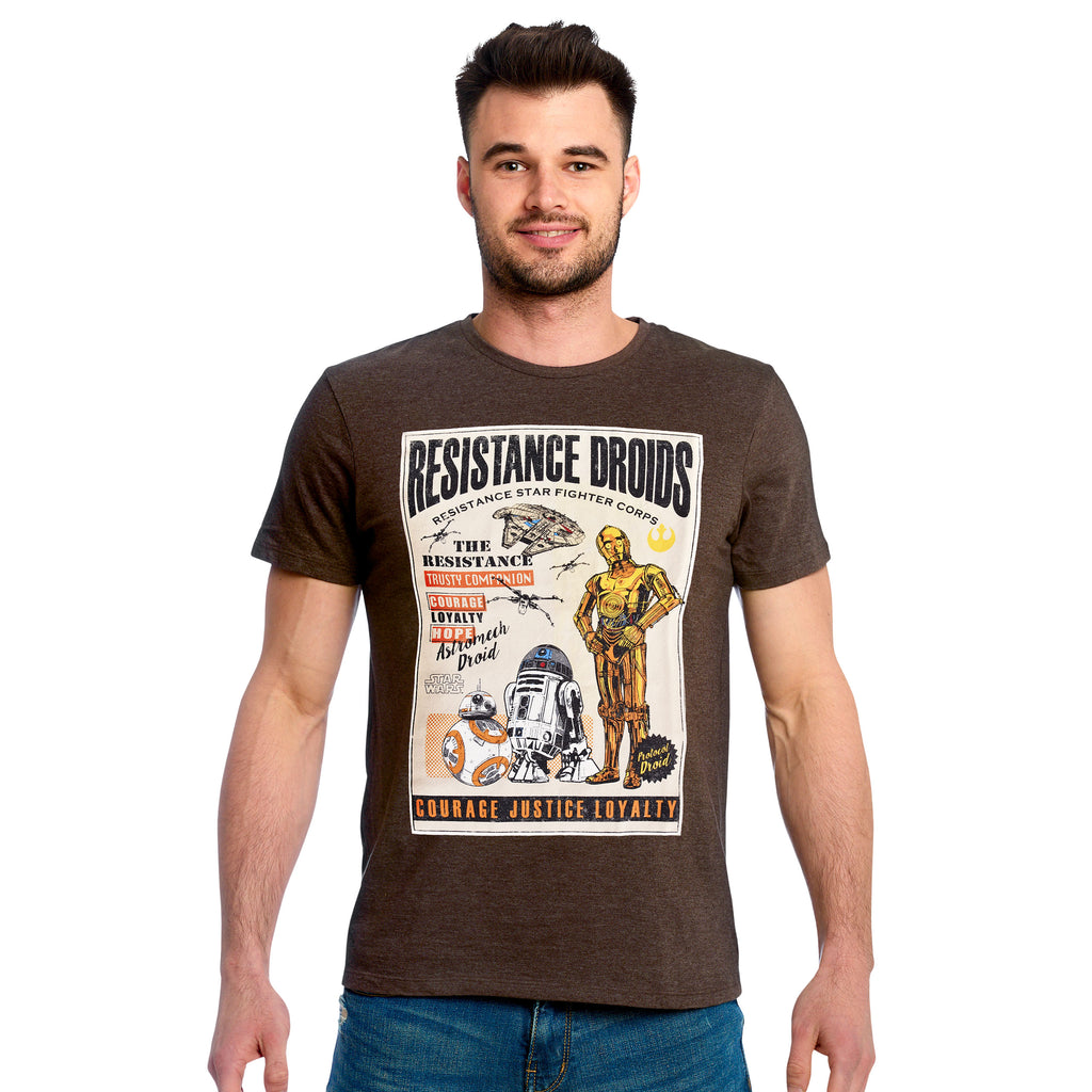 Produktbild Star Wars - Resistance Droids T-Shirt braun