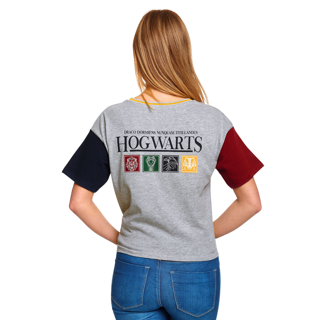 Product image Harry Potter - Hogwarts Crop Top Women's Grey