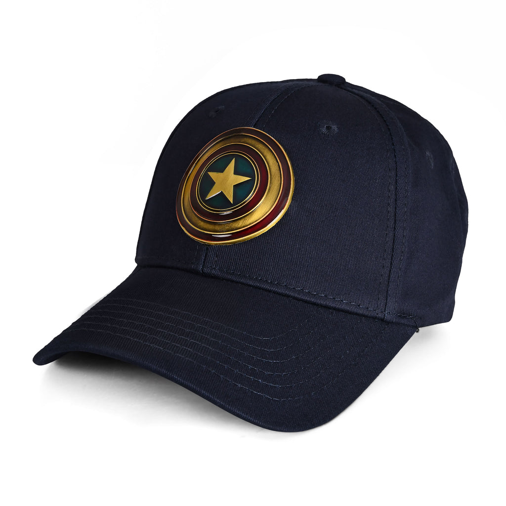 Produktbild Captain America - Shield Metall Logo Basecap blau